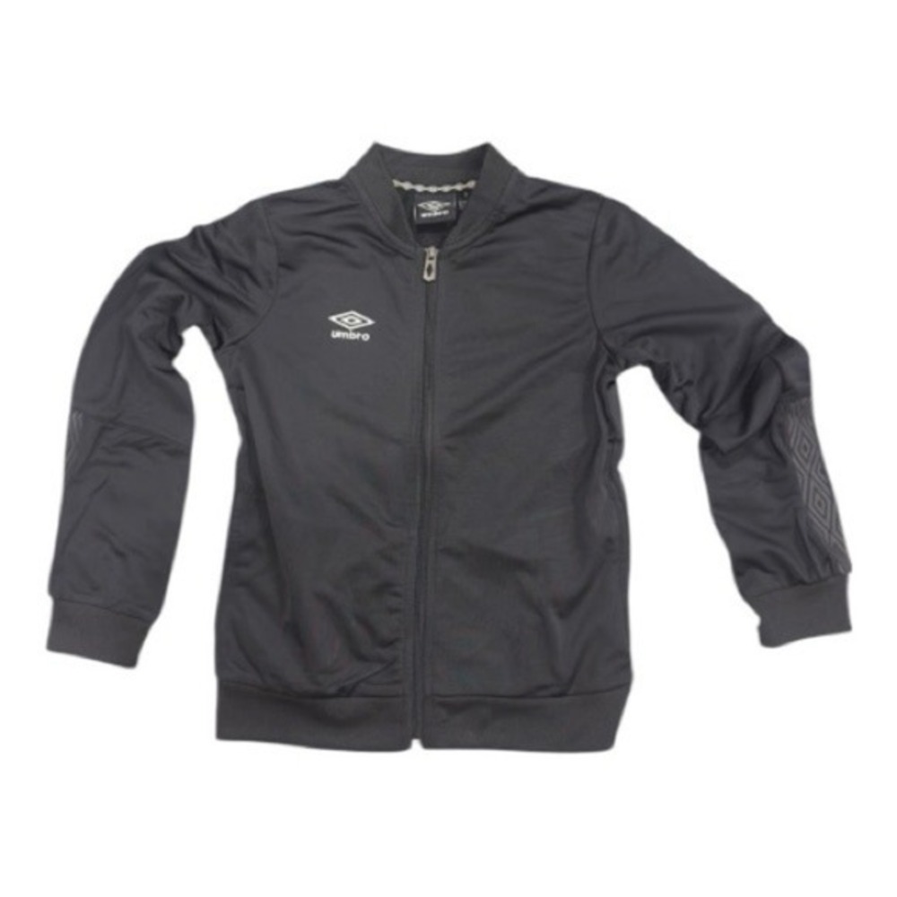 Umbro Kids Black‎ Full Zip Track Jacket Soccer Warm Up Bomber Size Small